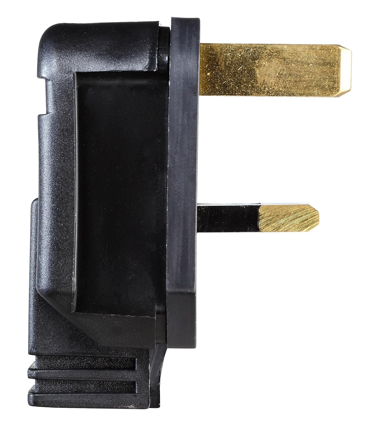 Heavy-Duty 13 Amp UK 3-Pin Mains Plug ( Black) | Heat-Resistant & Durable Power Plug for Home, Industrial & Workshop Use,BS1363-Certified,3 pin plug uk,13 amp plug uk,(PERMAPLUG)